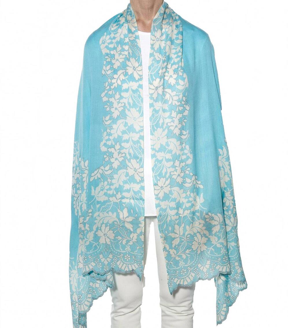 NEW PLUME NOVA timeless scarf in turquoise